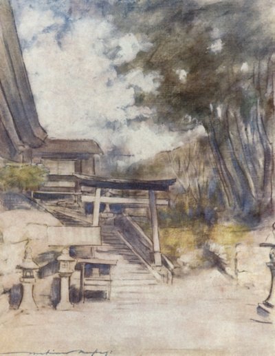 À côté du temple - Mortimer Ludington Menpes